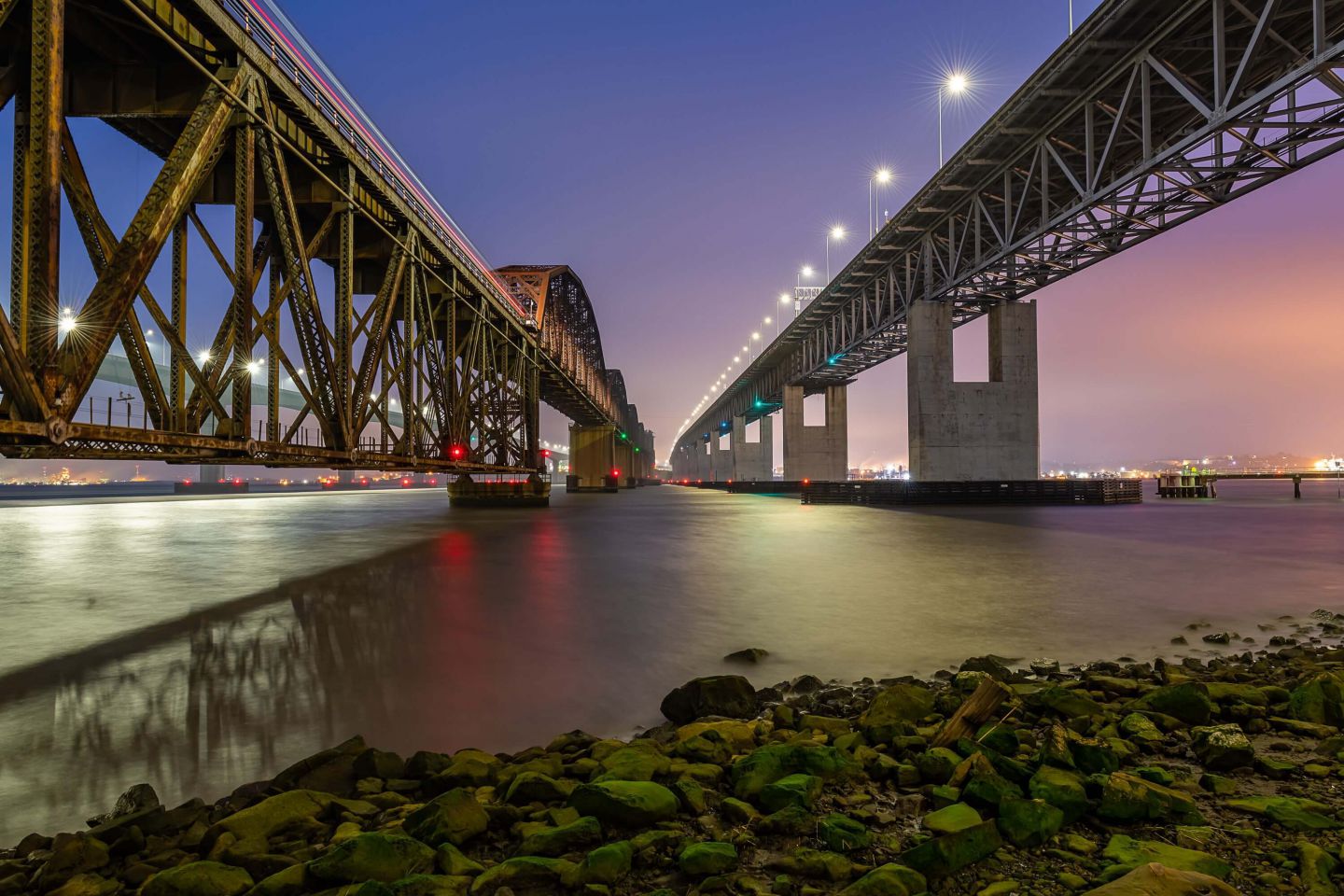 Benicia California bridge over bay