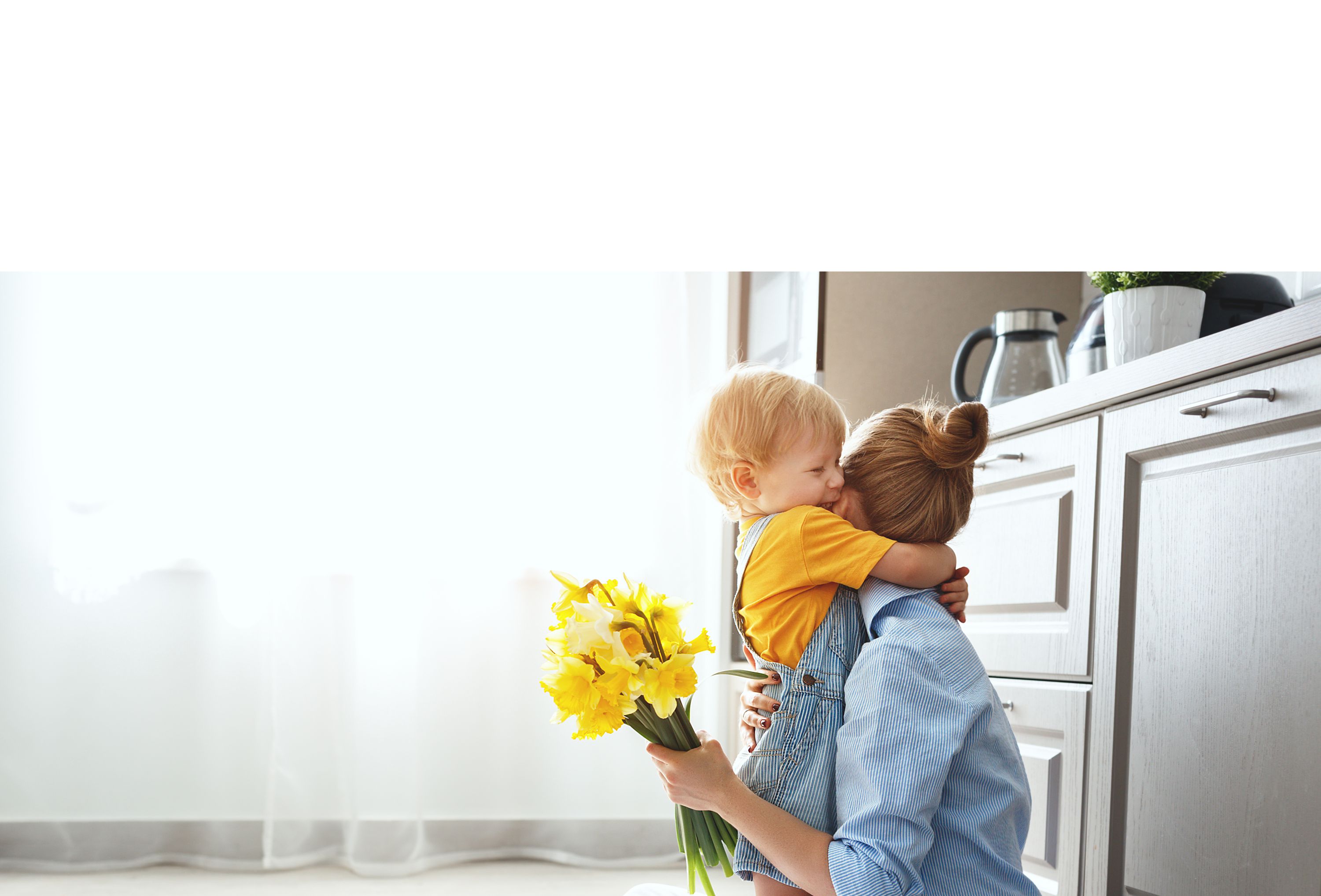 Mother and Son in Kitchen New