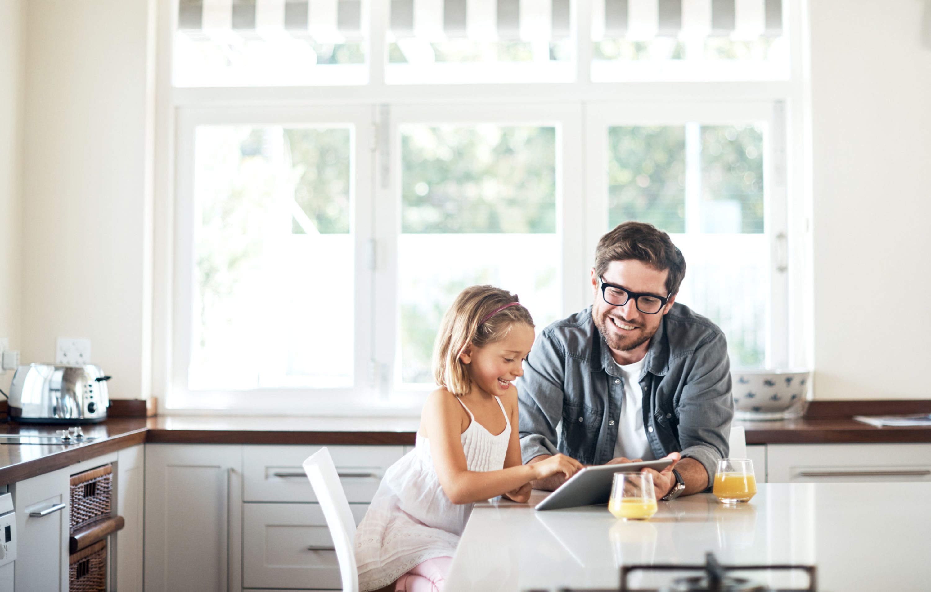 Father and daughter